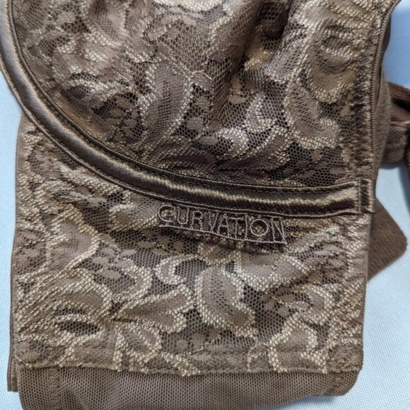 Curvation lightweight brown lace bra 40D - Picture 6 of 6